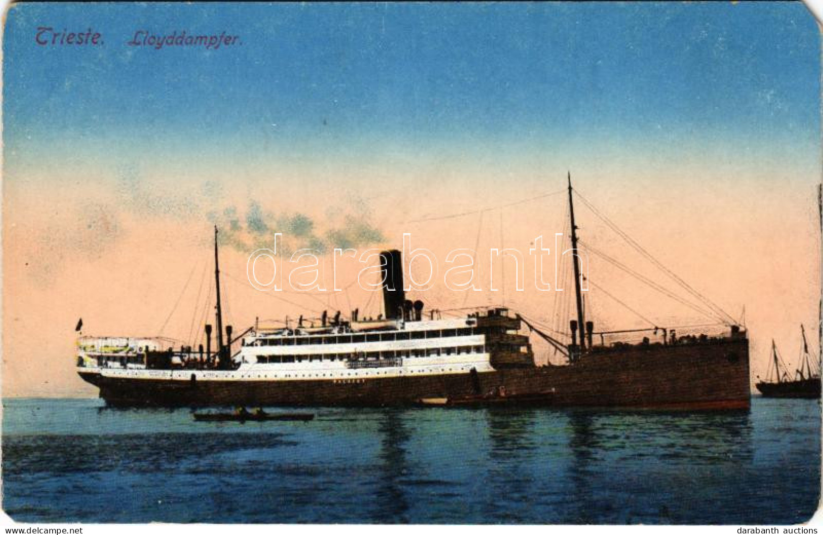 ** T3/T4 Trieste, Lloyddampfer PALACKY (later K.u.k. Kriegsmarine). Milan Mandich No. 1023. (EM) - Non Classificati