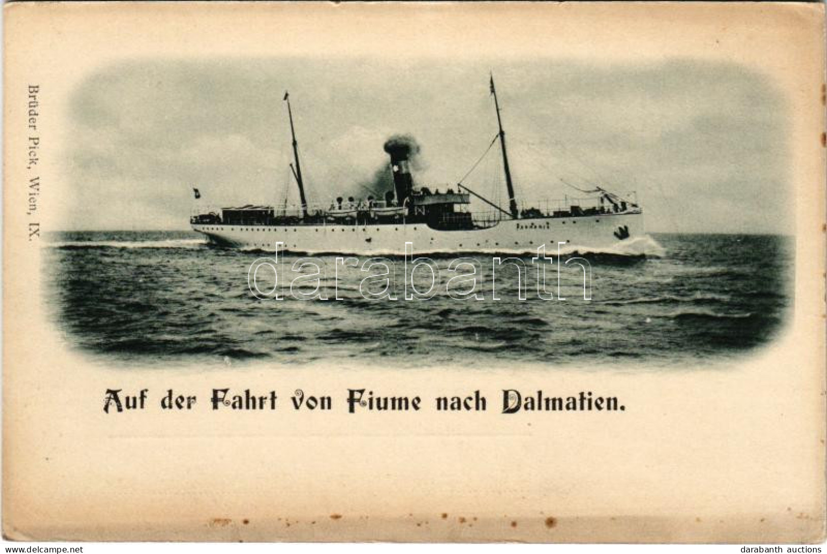 ** T2/T3 Auf Der Fahrt Von Fiume Nach Dalmatien / S.M. Dampfer PANNONIA (later K.u.k. Kriegsmarine) (Rb) - Non Classés