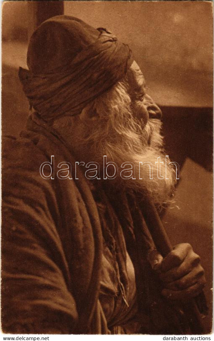 ** T2 A 110 Years Old Jew Of Tiberias. Judaica - Phot. S. Narinsky / 110 éves Zsidó Férfi. Judaika - Zonder Classificatie