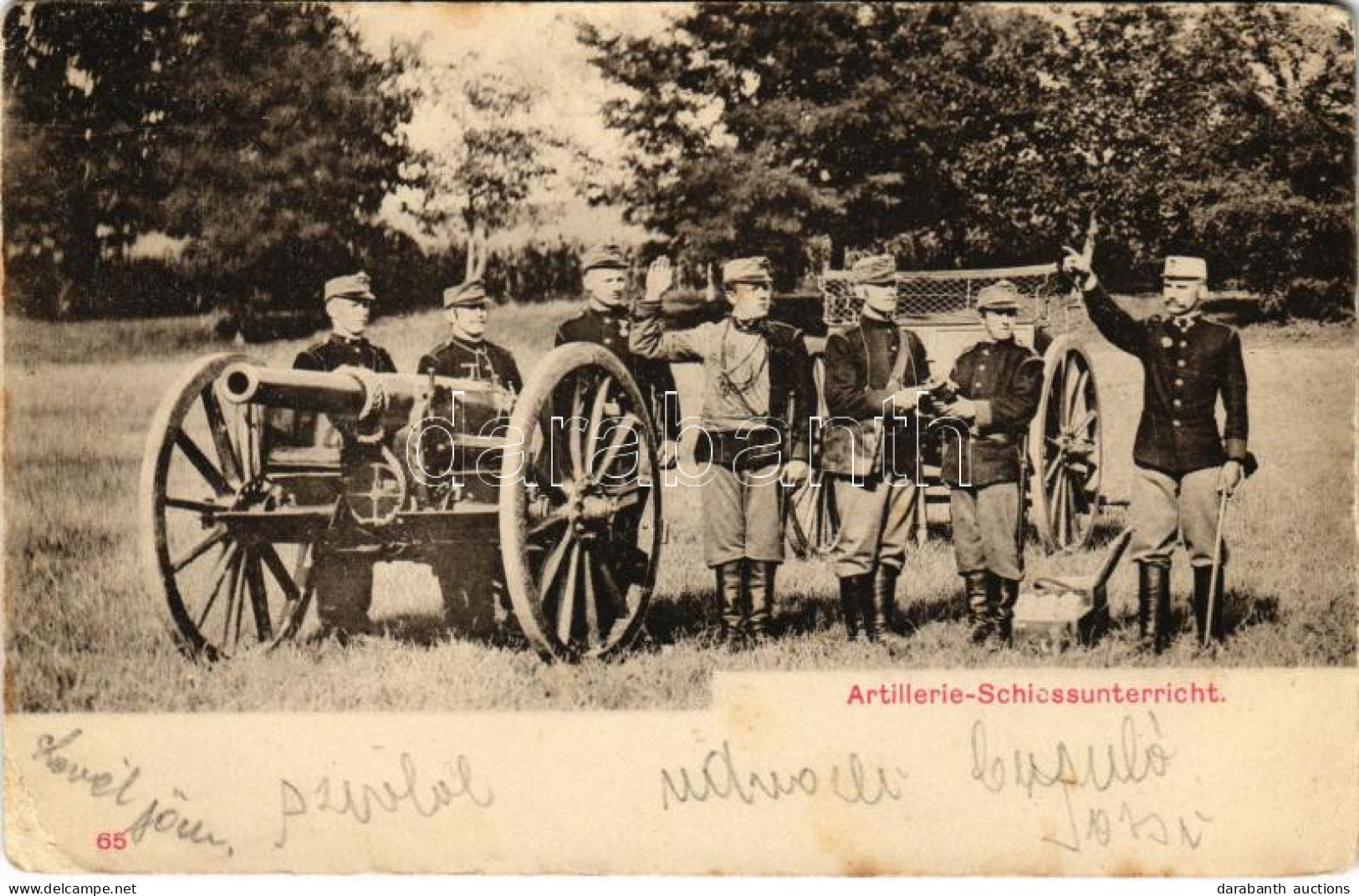 * T3 1907 K.u.K. Artillerie-Schiessenunterricht / Osztrák-magyar Tüzérségi Gyakorlat / Austro-Hungarian Military, Artill - Ohne Zuordnung