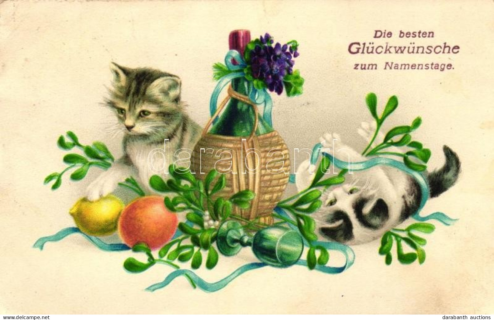 * T2/T3 Name Day, Cats, Special S.B. 7601. Litho (EK) - Non Classés