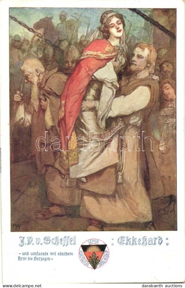 T2 German Art Postcard, Scene From Joseph Victor Von Scheffel's 'Ekkehard', Deutscher Schulverein Karte No. 488 - Unclassified