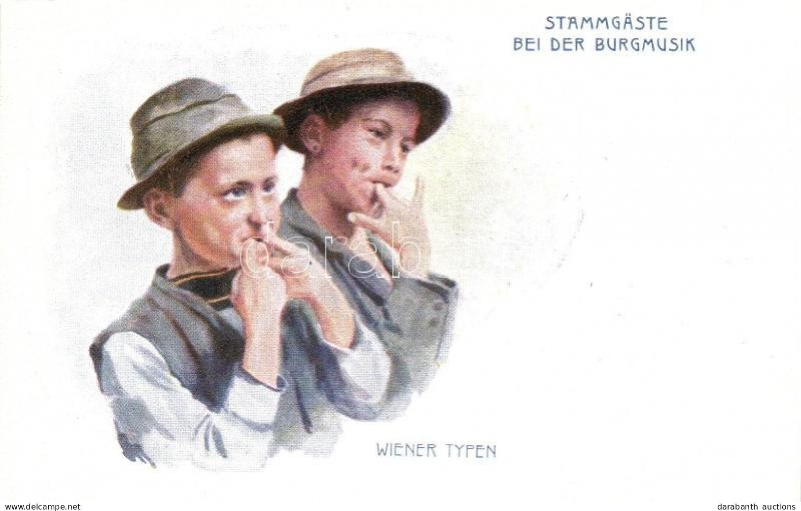 ** T1/T2 Wiener Typen - Stammgaste Bei Der Burgmusik, B.K.W.I. 917-18. - Ohne Zuordnung