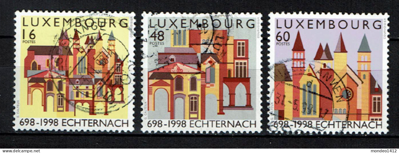 Luxembourg 1998 - YT 1404/1406 - The 1300th Anniversary Of The Echternacht Abbey, Echternach - Used Stamps