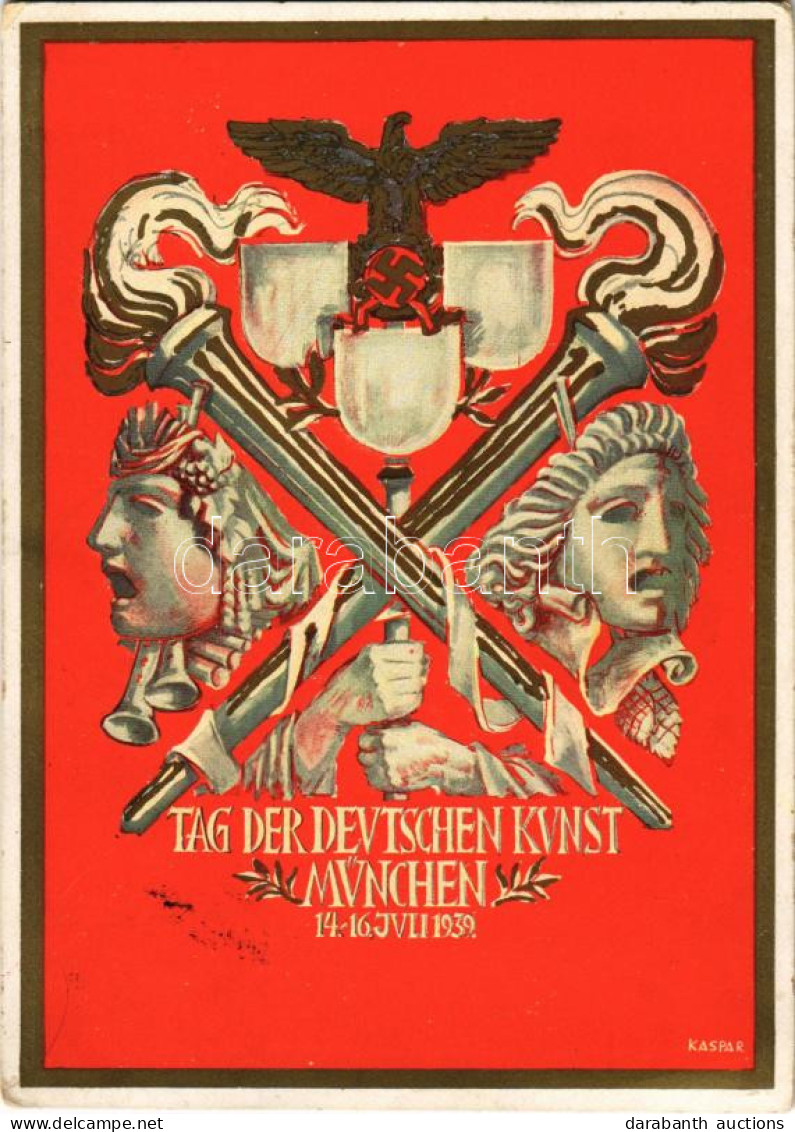 T2/T3 1939 Tag Der Deutschen Kunst, München / German Art Exhibition, NSDAP German Nazi Party Propaganda, Swastika + So.  - Non Classificati