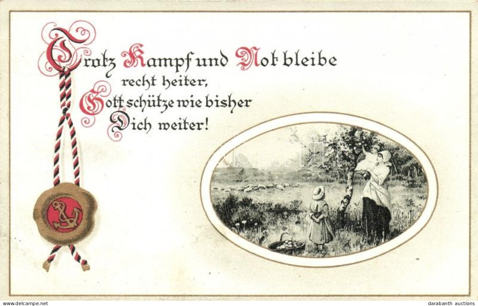 T3 Trotz Kampf Und Not Bleibe / German Patriotic Propaganda, Litho (Rb) - Non Classificati