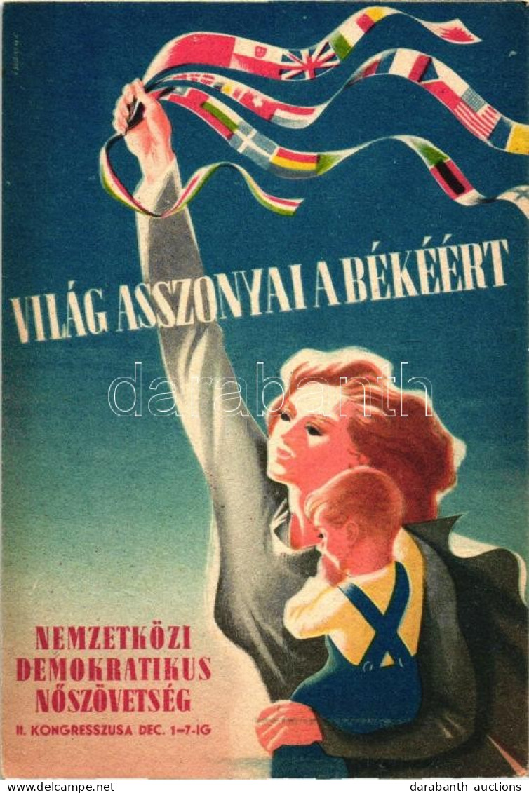 ** T2/T3 Világ Asszonyai A Békéért; Nemzetközi Demokratikus II. Kongresszusa / Hungarian Democratic Women Association, P - Non Classificati