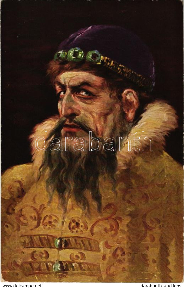 ** T3 Rettegett Iván / Ivan The Terrible S: V.M. Vasnetsov (ragasztónyom / Gluemark) - Non Classés