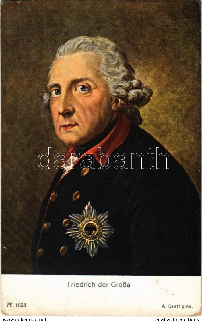 * T2/T3 Friedrich Der Grosse / Frederick The Great, King Of Prussia S: A. Graff (EK) - Ohne Zuordnung