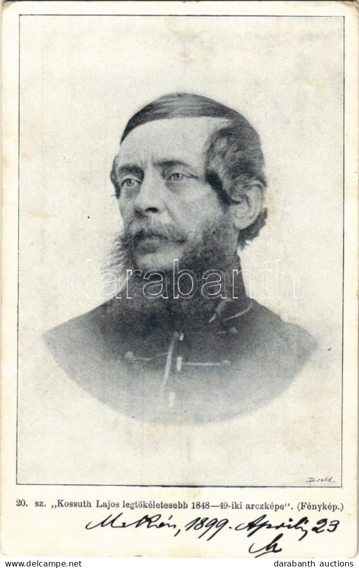 * T2/T3 1899 (Vorläufer) Kossuth Lajos Legtökéletesebb 1848-49-iki Arcképe (EK) - Non Classés
