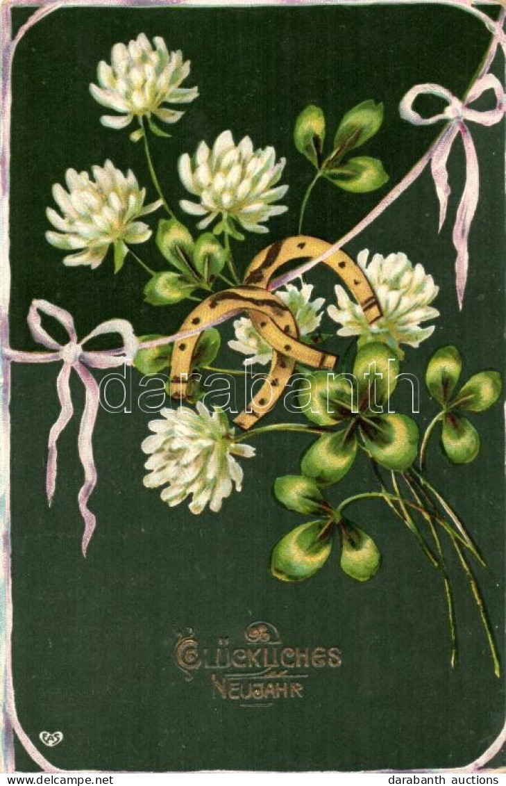 T2/T3 New Year, Flower, Horse Shoes, Litho (EK) - Sin Clasificación