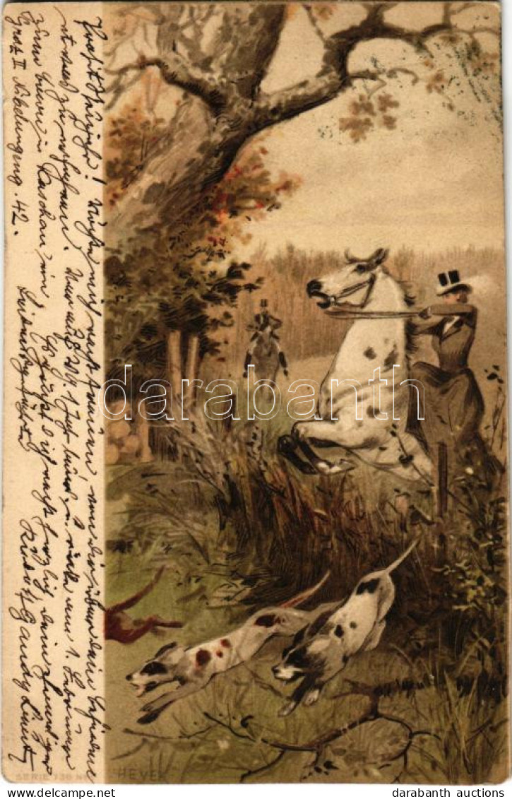 T2/T3 1902 Vadászat / Hunting. Serie 736. No. 1. Litho S: Heyer (EK) - Non Classés