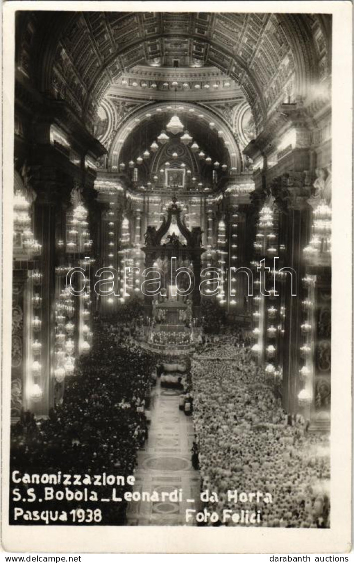 * T2 1938 Pasqua, Canonizzazione S.S. Bobola, Leonardi, Da Horta. Foto Felici / XI. Piusz Pápa Szentté Avatja Andrea Bob - Ohne Zuordnung