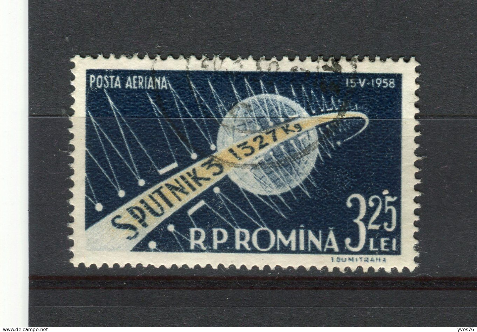 ROUMANIE - Y&T Poste Aérienne N° 87° - Espace - Satellite Spoutnik III - Usado