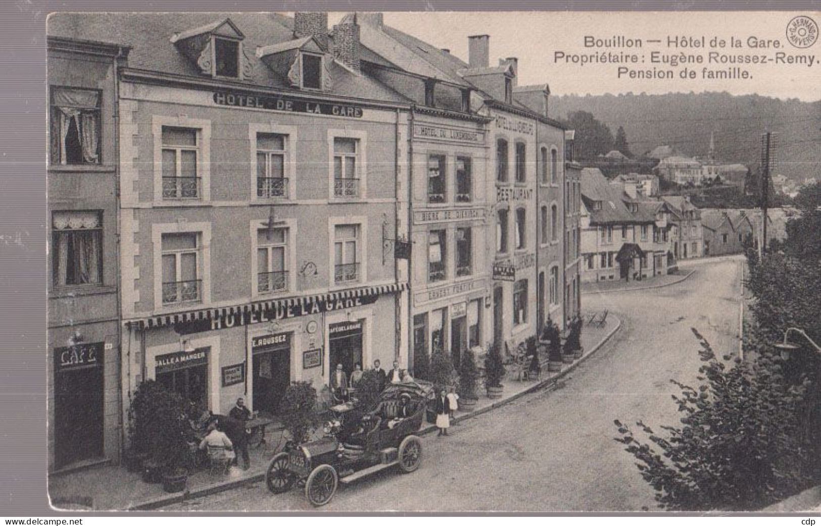 Cpa Bertrix  Hotel  Voiture  1912 - Bertrix