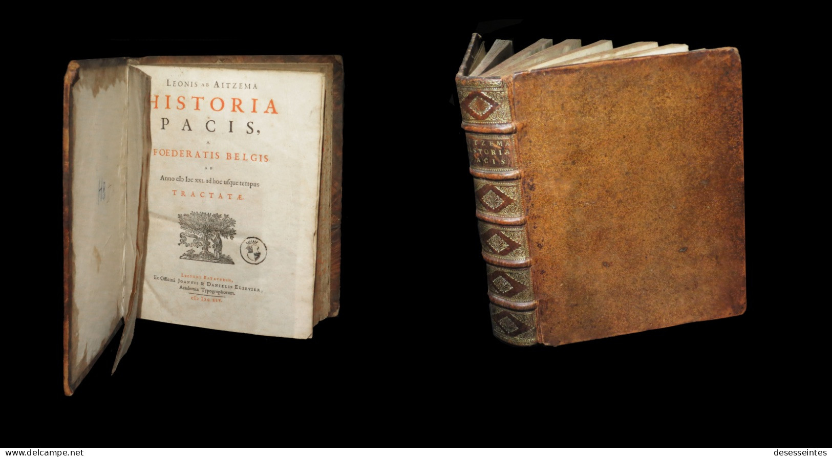 [ELSEVIER ELZEVIER BELGIE BELGIQUE] AITZEMA - Historia Pacis. 1654. - Before 18th Century