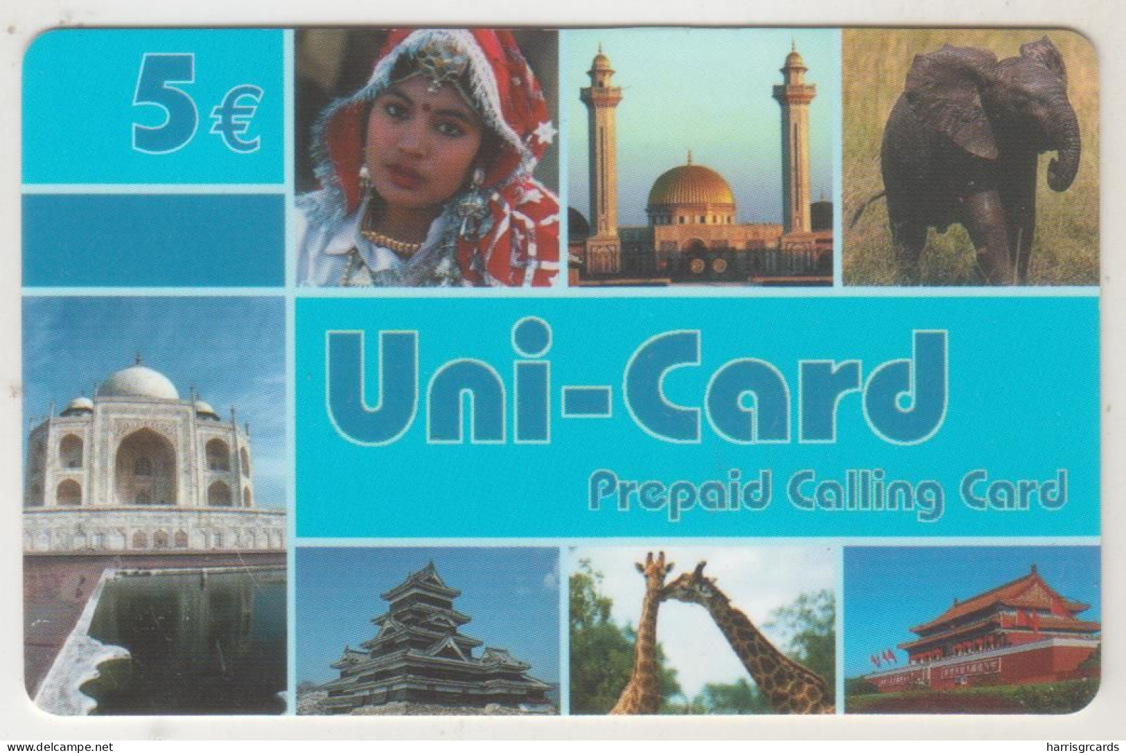 AUSTRIA - Pictures Round The World (Elephant,Giraffe), Prepaid Card ,5 €, Used - Austria