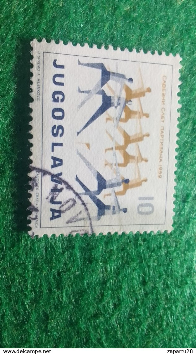 YOGUSLAVYA-1960-70     10 .DİNAR       DAMGALI - Used Stamps