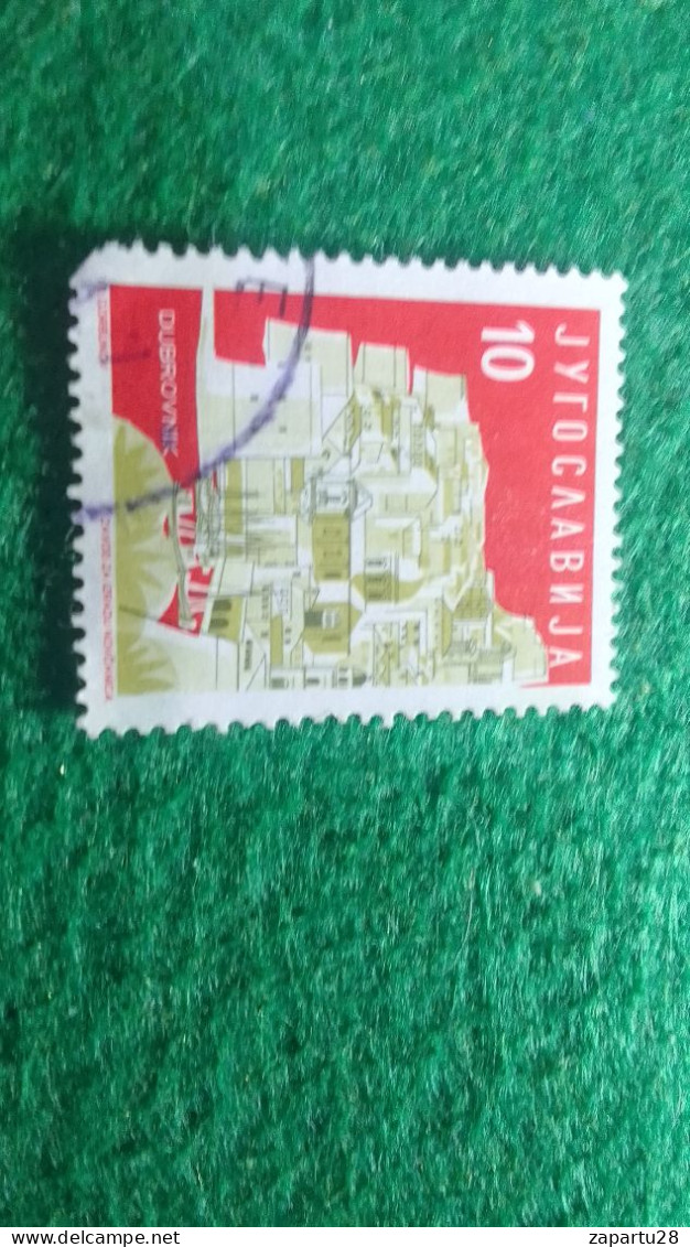 YOGUSLAVYA-1960-70     10 .DİNAR       DAMGALI - Used Stamps