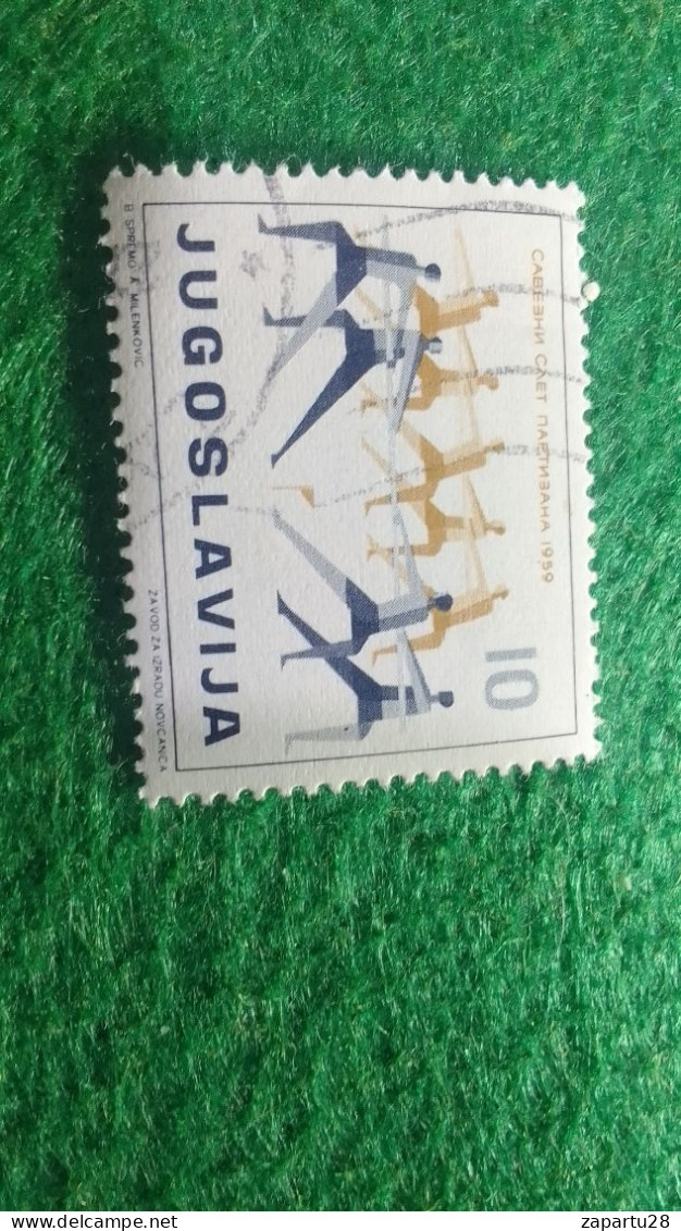 YOGUSLAVYA-1960-70     10 .DİNAR       DAMGALI - Gebruikt