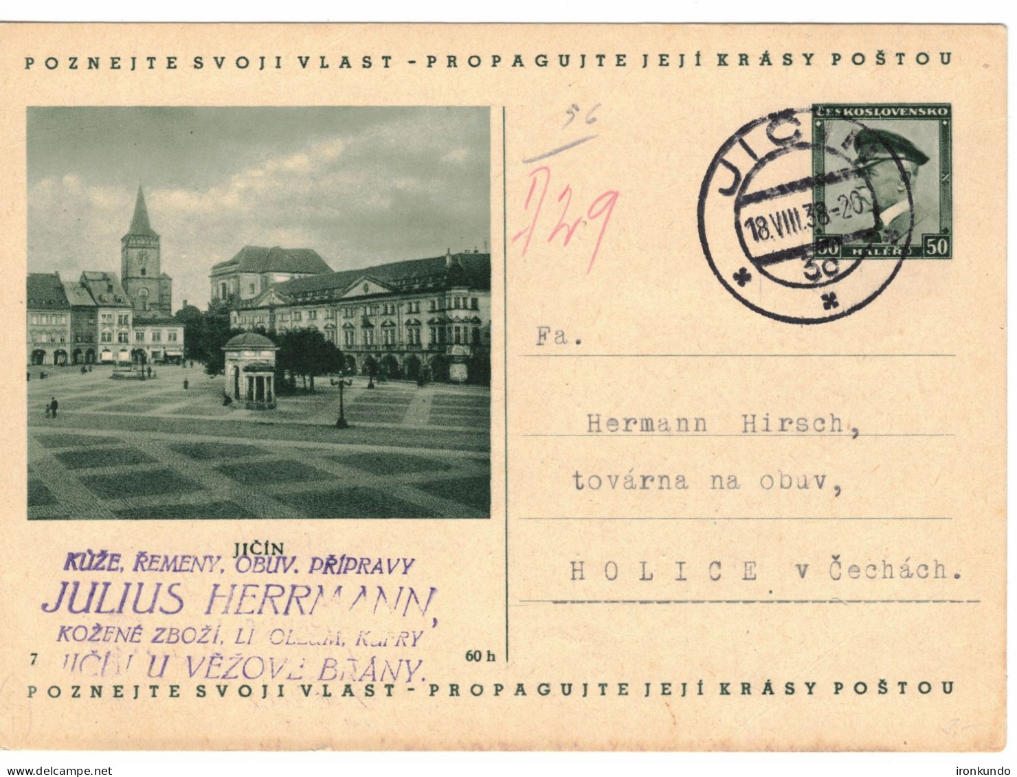 Illustrated Postal Card Jičín - PC Jičín - CDV69 7 - Cartes Postales