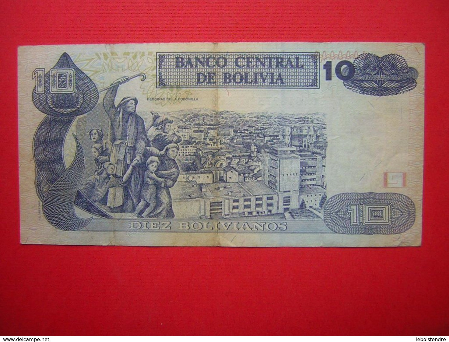 1 BILLET  BANCO CENTRAL DE BOLIVIA 10 DIEZ BOLIVIANOS  1986 - Bolivien