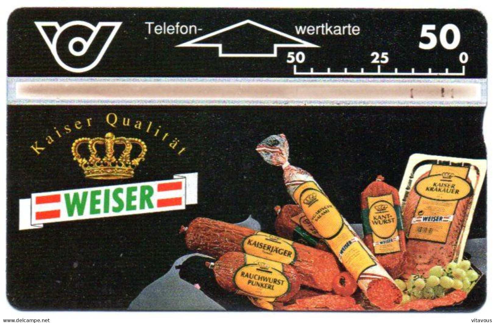 Saucisson  Charcuterie Télécarte Autriche Phonecard (F 203) - Austria