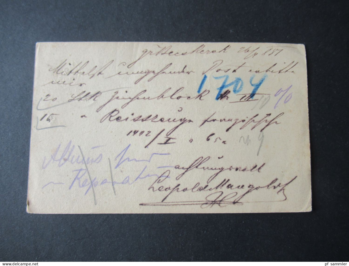 Ungarn Ganzsachen 1881 Stempel K1 Nagy - Becskerek Nach Wien Gesendet Mit Absender Stempel Und Ank. Stempel - Postwaardestukken