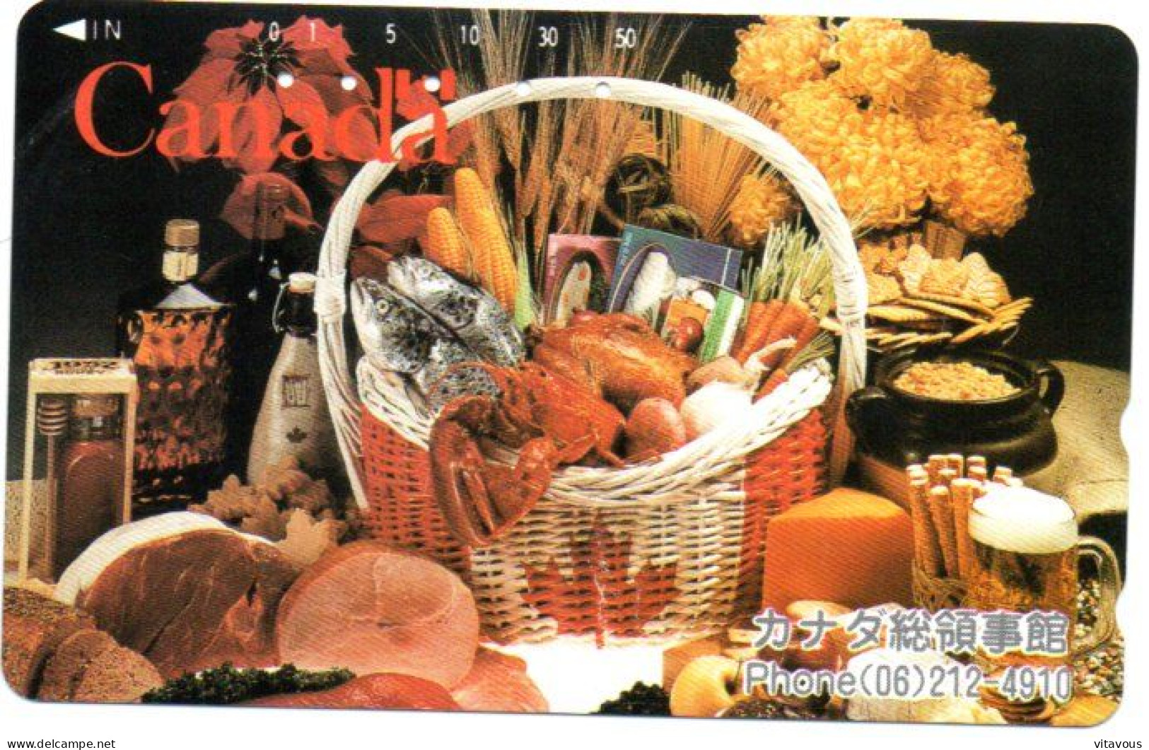 Charcuterie Fromage Cheese Carte Prépayée Japon Card (F 204) - Japan