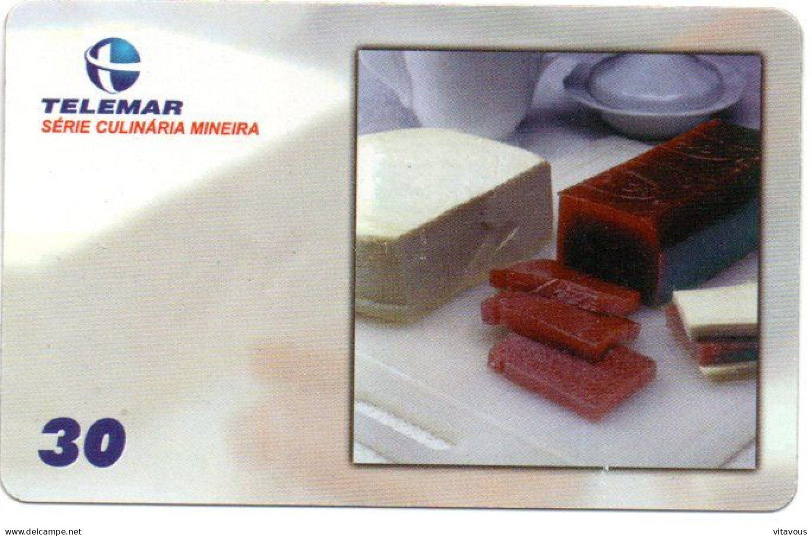 Fromage Plat Cuisiné Télécarte Brésil Phonecard (F 206) - Brésil