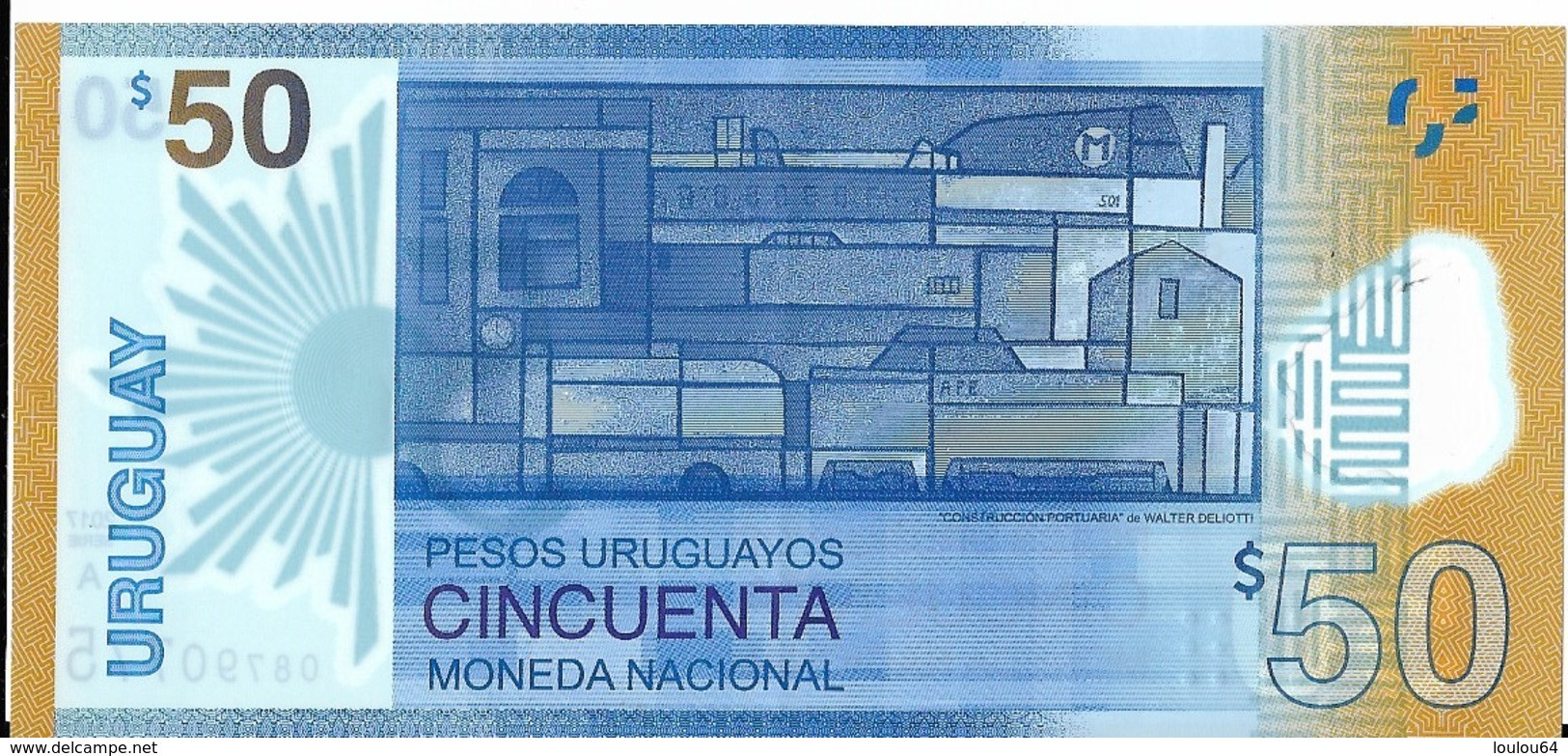 Uruguay - 50 Pesos 2017 - Série A - N° 08790775 - Neuf Avec Légère Pliure - - Uruguay