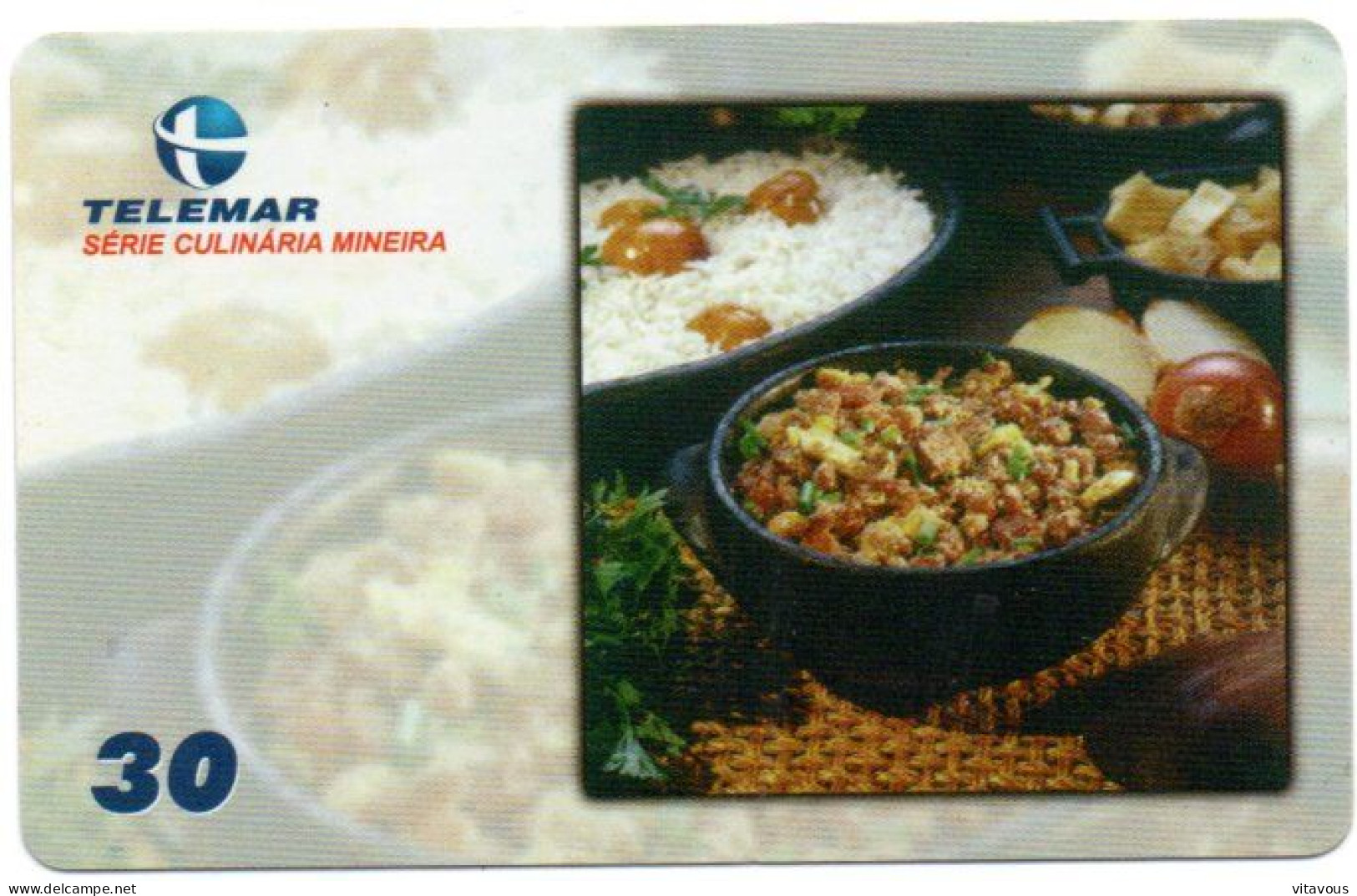 Plat Cuisiné Télécarte Brésil Phonecard (F 208) - Brésil