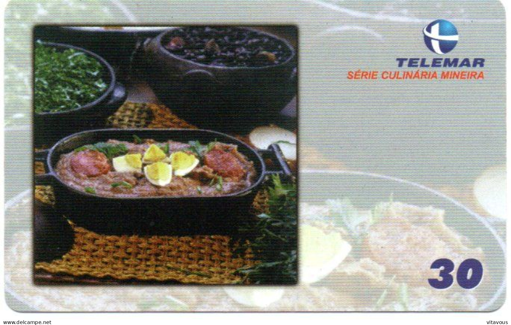 Plat Cuisiné Télécarte Brésil Phonecard (F 209) - Brasilien