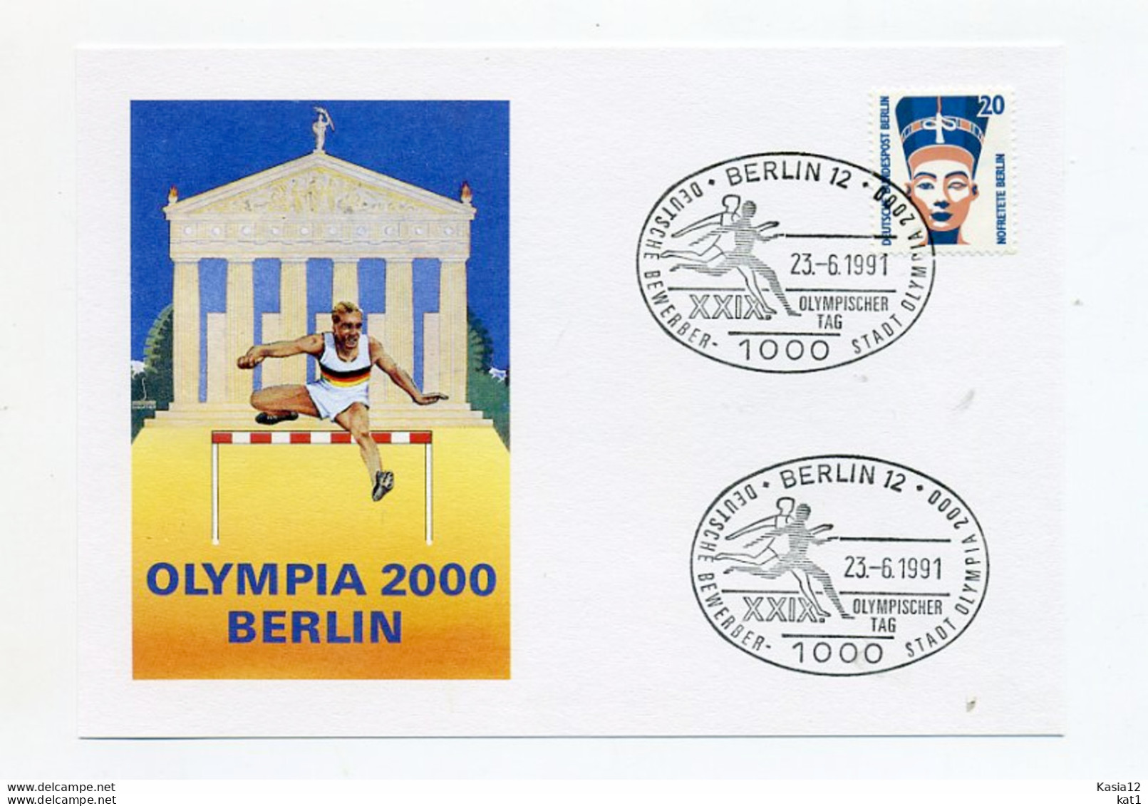 A22254)Olympia 2000: Berlin Olympia-Karte - Estate 2000: Sydney