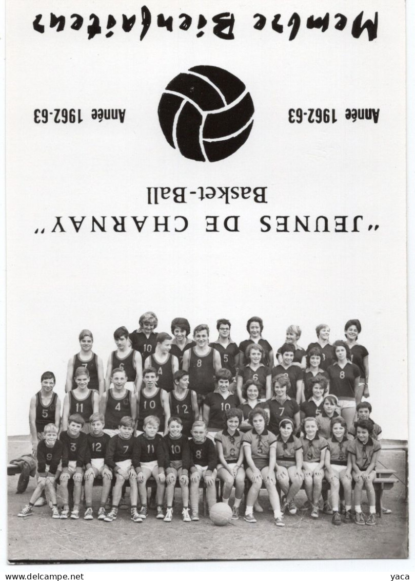 Calendrier 1963 - Jeunes De Charnay -  Basket Garçons Et Filles  -  1962 63 - Petit Format : 1961-70