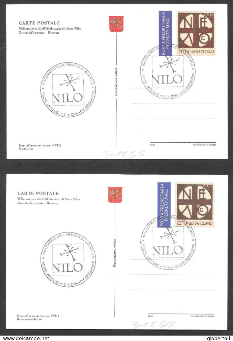 Vaticano/Vatican: FDC, Intero, Stationery, Entier, Full Set In Confezione, "1000 Abbazia Di San Nilo" - Abdijen En Kloosters