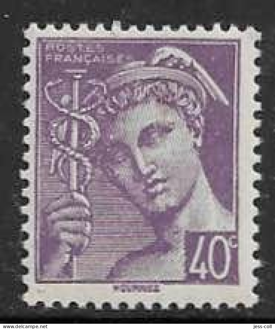 Yvert 548 40 C Violet - ** - 1938-42 Mercurio