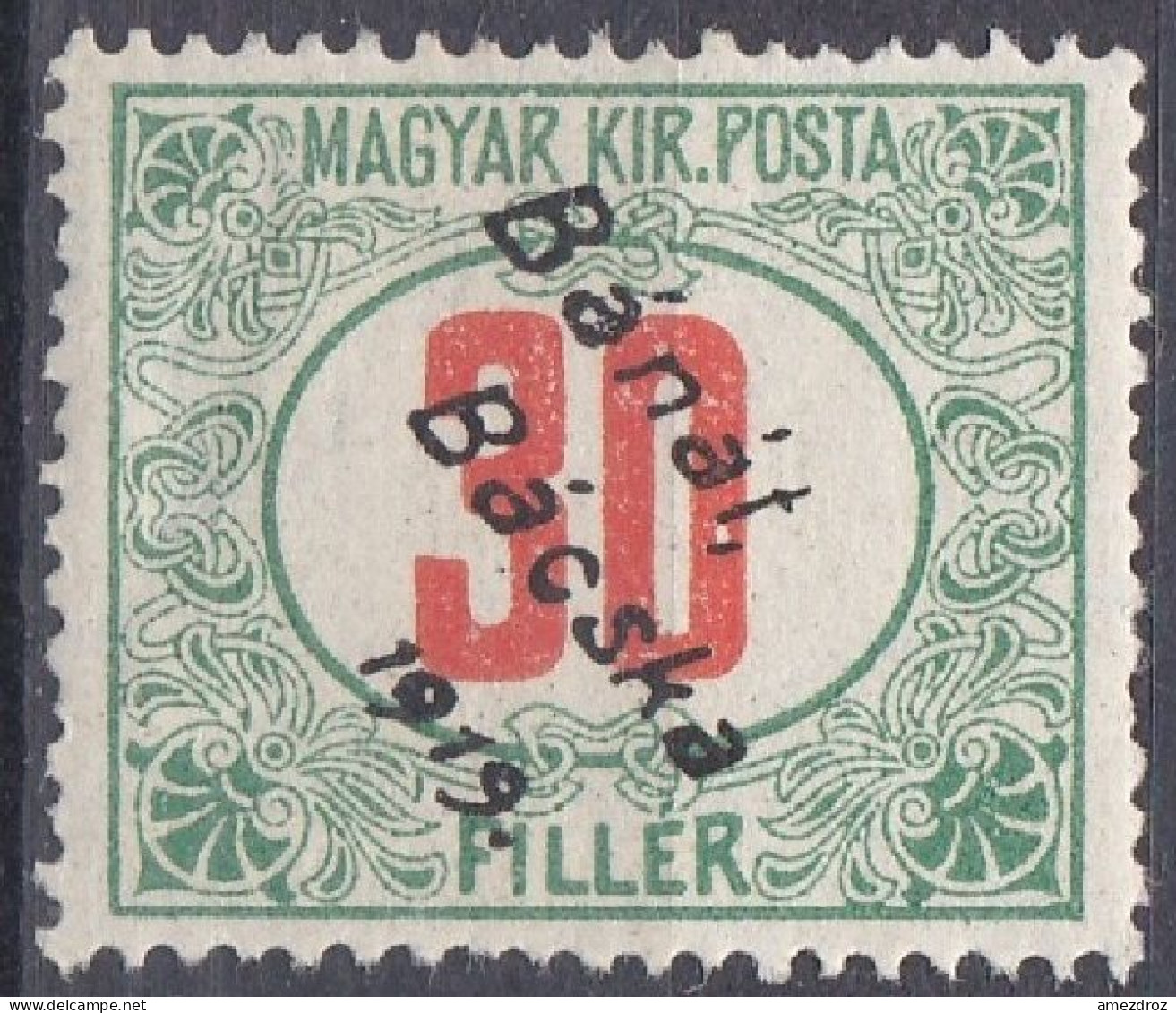 Hongrie Banat Bacska Taxe 1919 Mi 6 *  (J23) - Banat-Bacska
