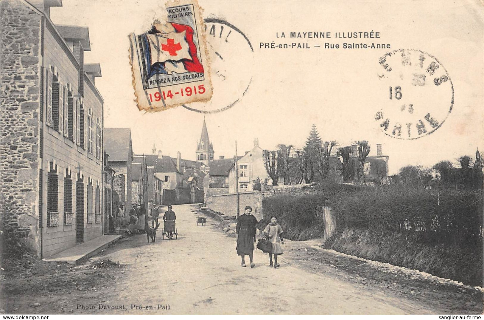 CPA 53 PRE EN PAIL / RUE SAINTE ANNE - Pre En Pail