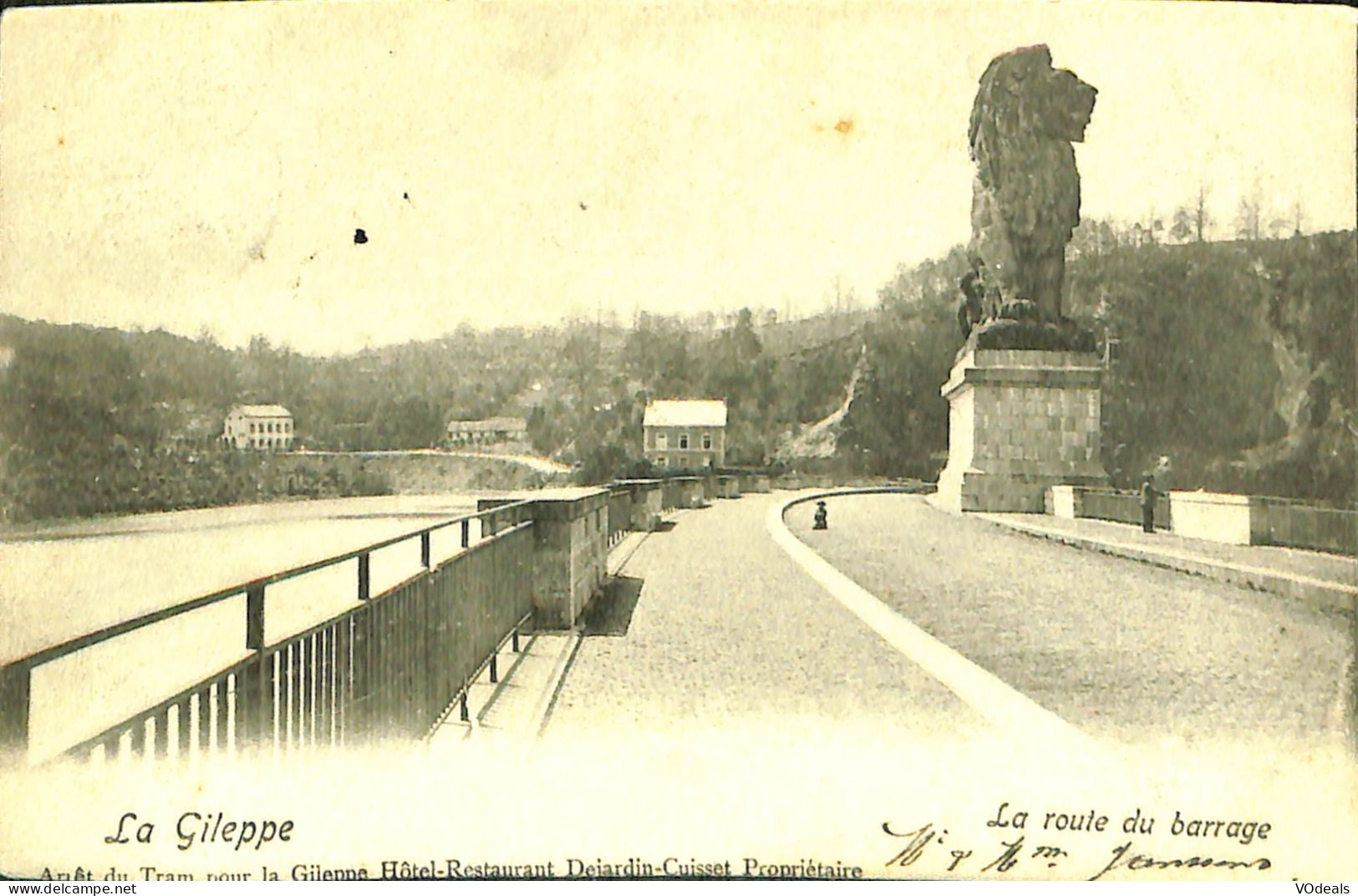 Belgique - Liège -  Gileppe (Barrage) - Barrage De La Gileppe - La Route Du Barrage - Gileppe (Barrage)