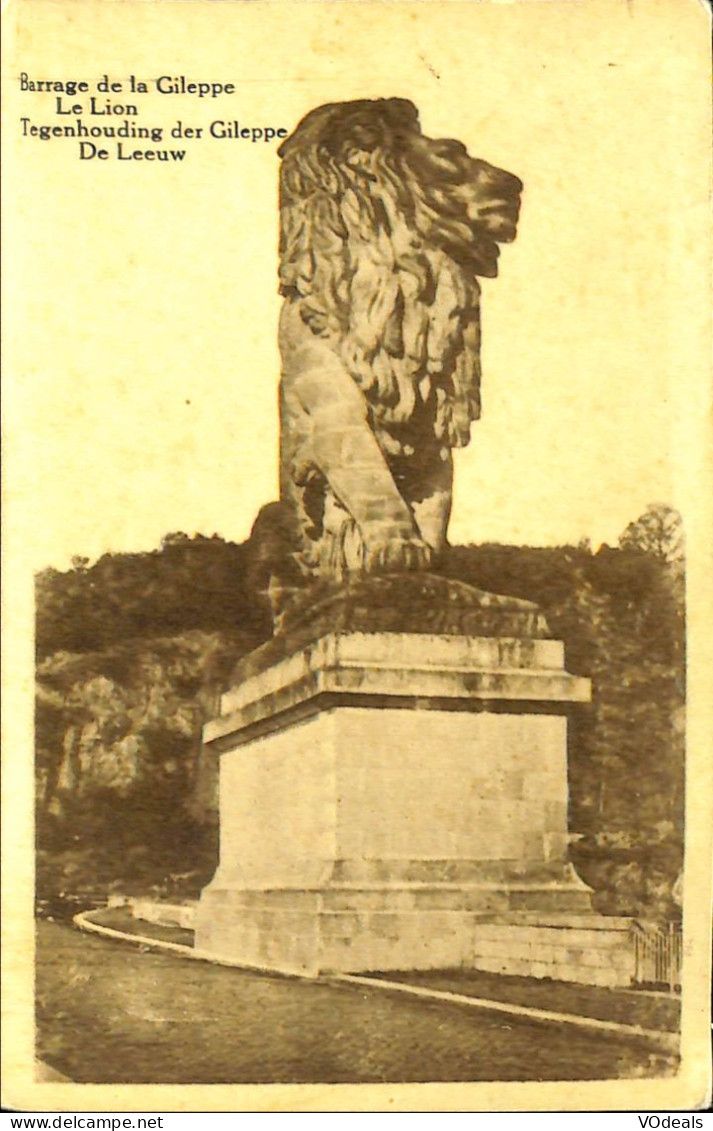 Belgique - Liège -  Gileppe (Barrage) - Barrage De La Gileppe - Le Lion - Gileppe (Stuwdam)