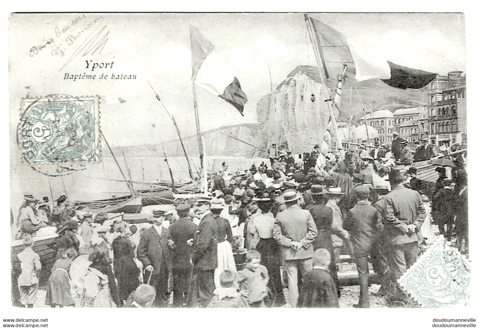 CPA - 76 - YPORT - Baptème De Bateau - Evènement - Fête - Inauguration.   ***SUPERBE*** - Yport