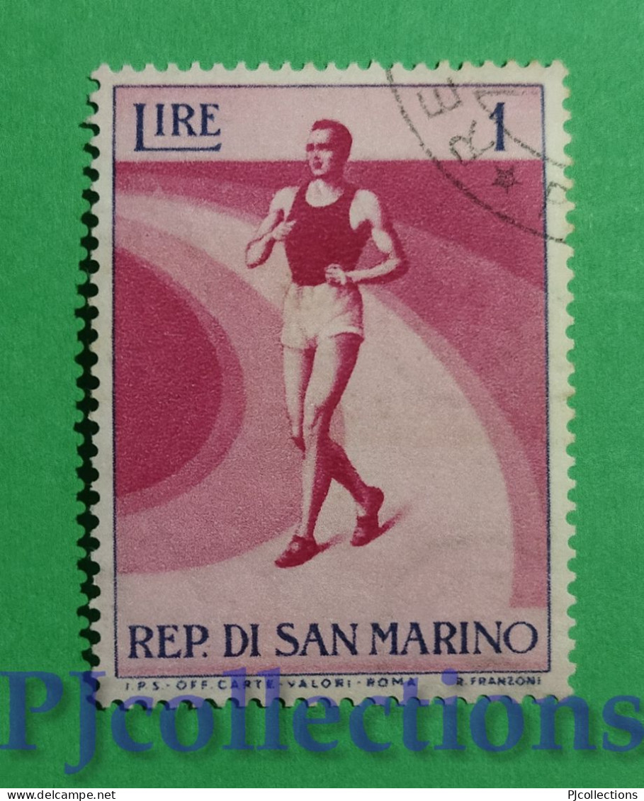 S842- SAN MARINO 1954 SPORT 1L USATO - USED - Gebruikt