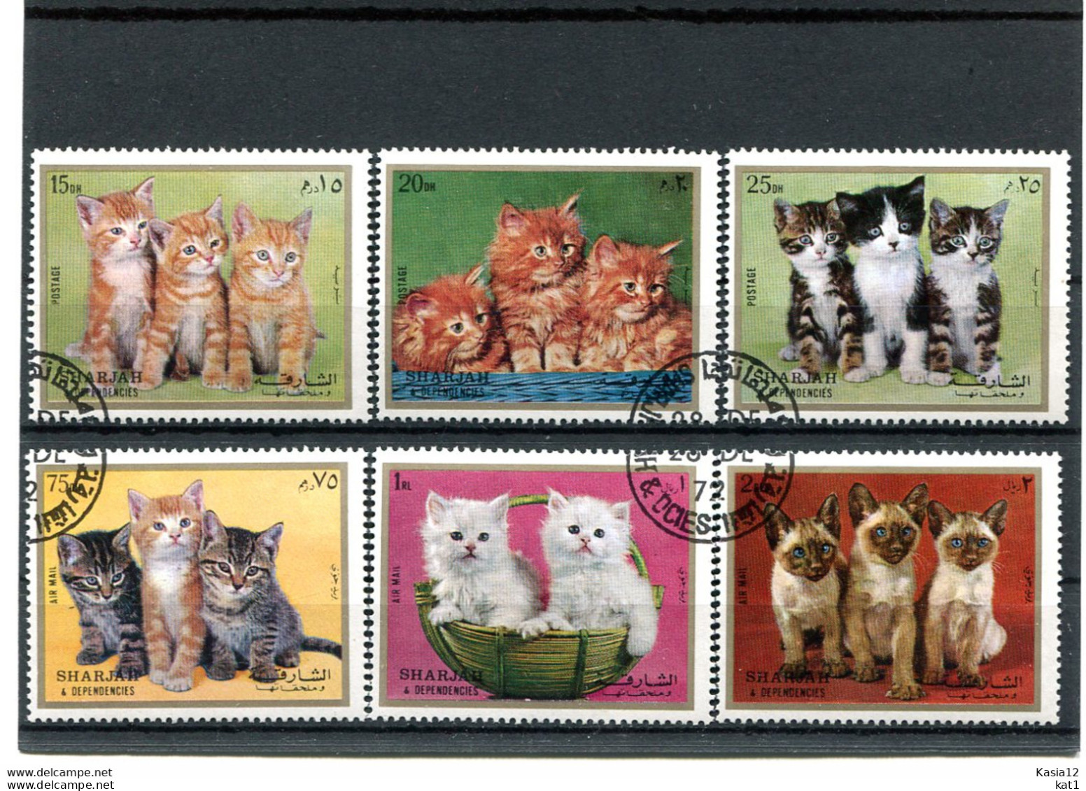 A51199)Katzen: Sharjah 1386 - 1391 A Gest. - Andere & Zonder Classificatie