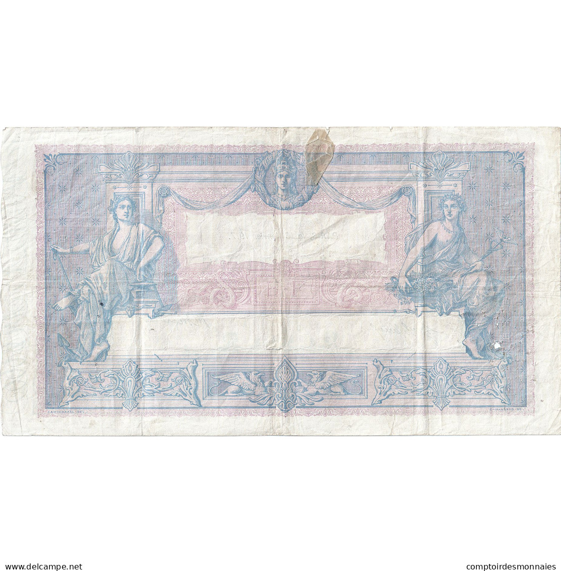 France, 1000 Francs, Bleu Et Rose, 1917-01-13, K.991, TB - 1 000 F 1889-1926 ''Bleu Et Rose''