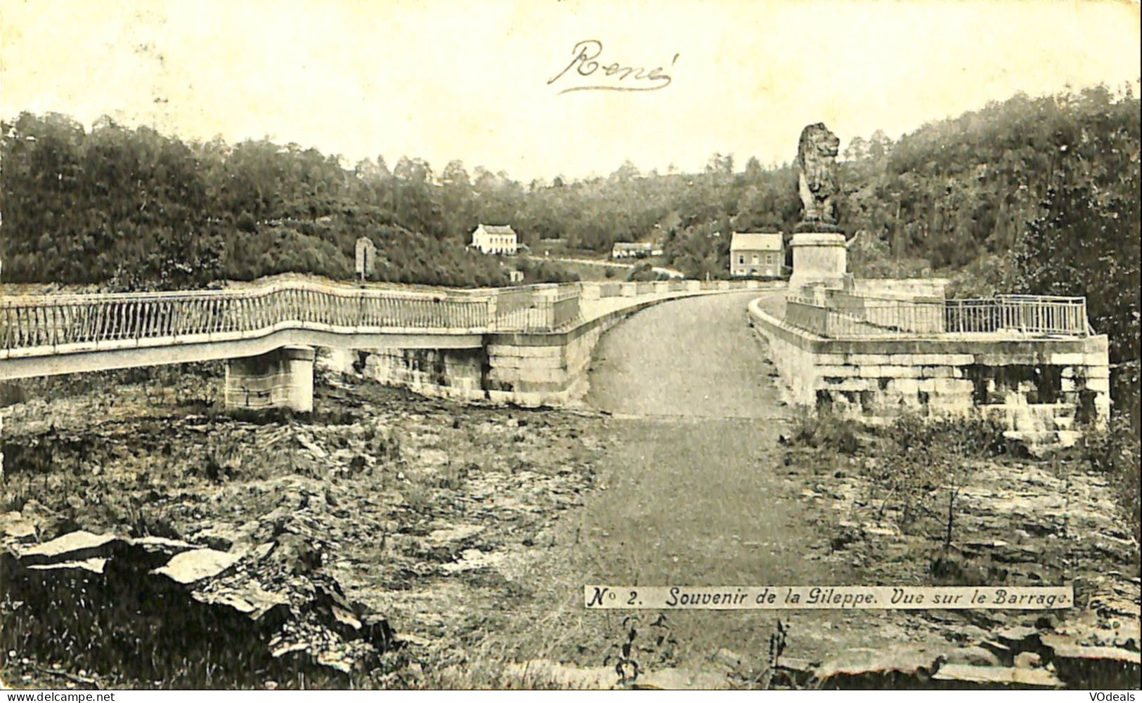 Belgique - Liège -  Gileppe (Barrage) - Souvenir De La Gileppe - Vue Sur Le Barrage - Gileppe (Barrage)