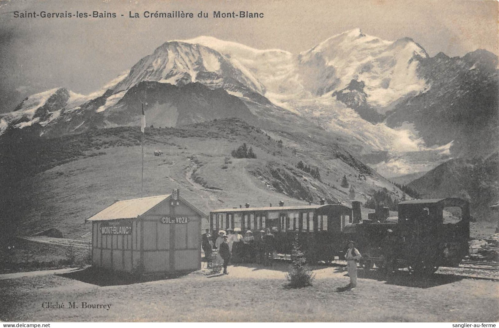CPA 74 SAINT GERVAIS LES BAINS / LA CREMAILLERE DU MONT BLANC / TRAIN - Saint-Gervais-les-Bains