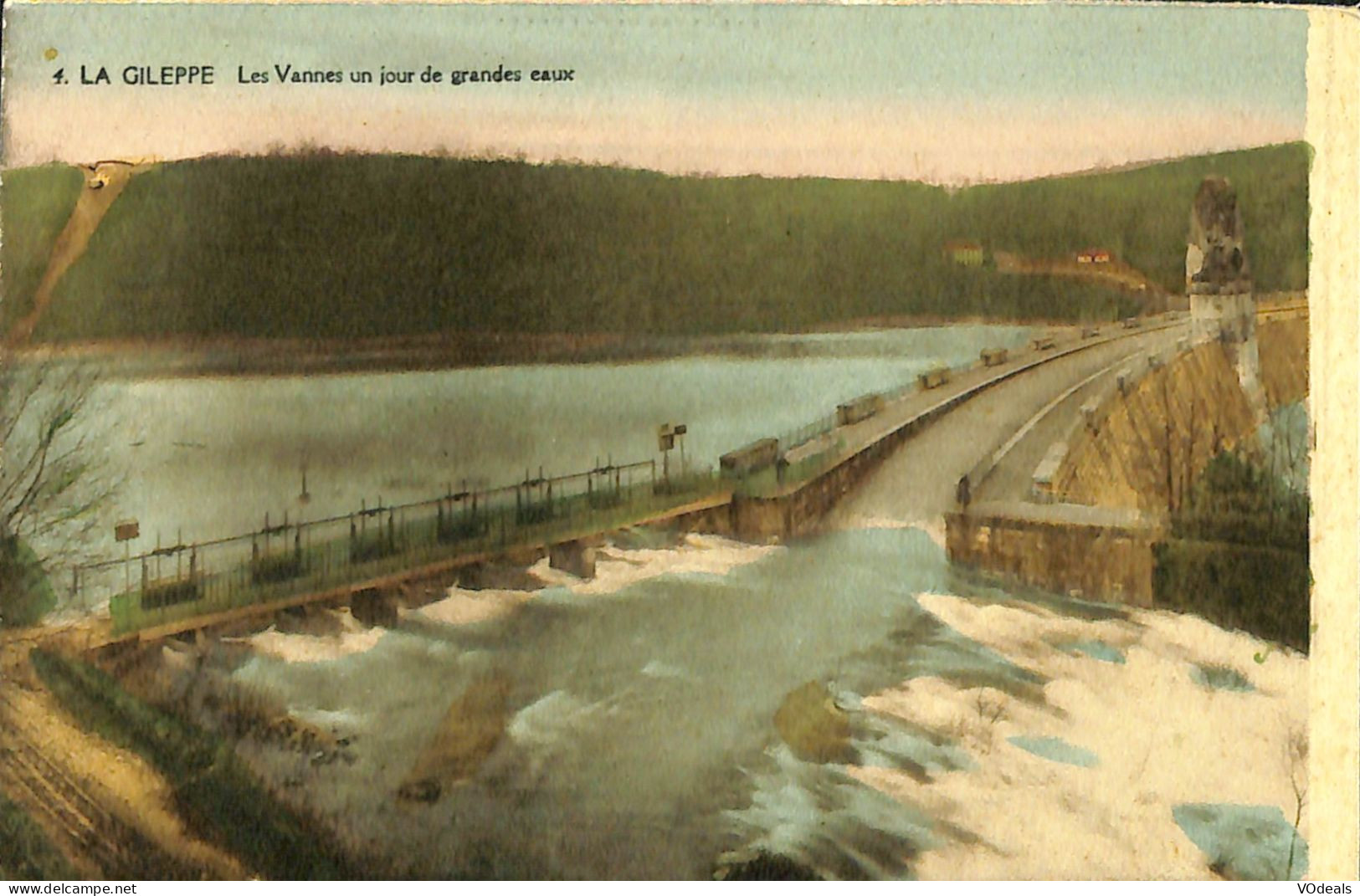 Belgique - Liège -  Gileppe (Barrage) - La Gileppe - Les Vannes Un Jour De Grandes Eaux - Gileppe (Barrage)