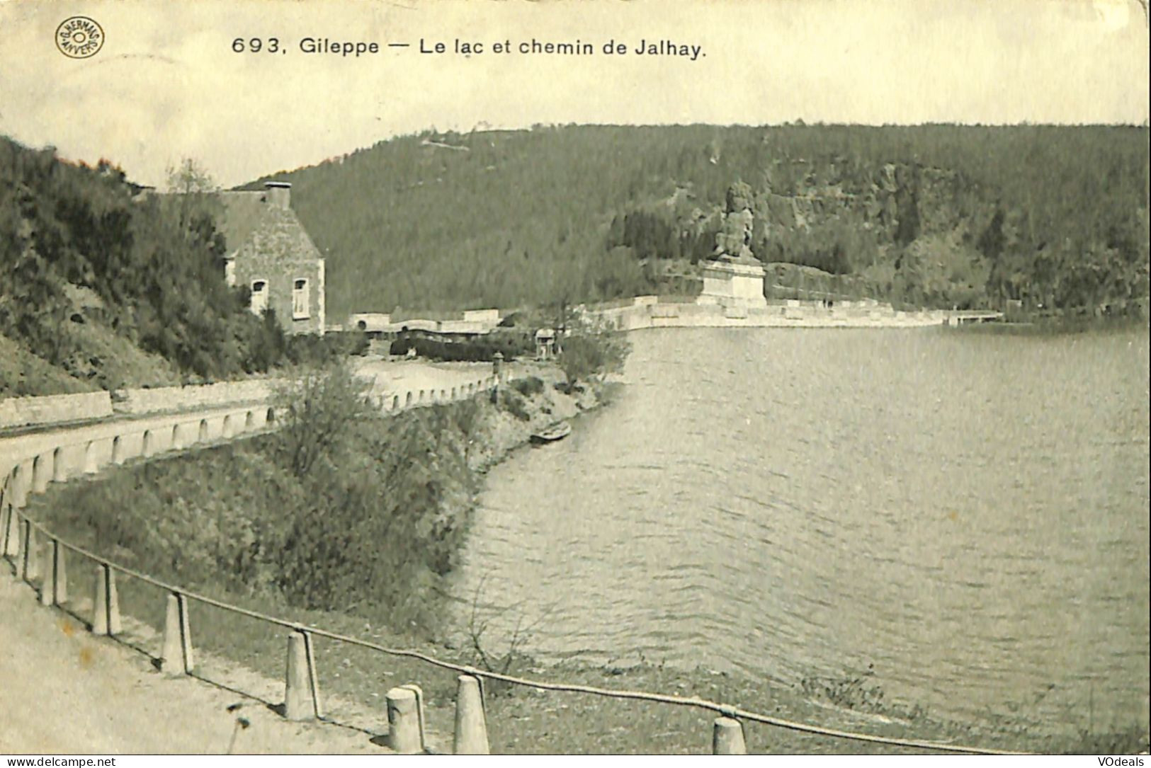Belgique - Liège -  Gileppe (Barrage) - Le Lac Et Chemen De Jalhay - Gileppe (Barrage)