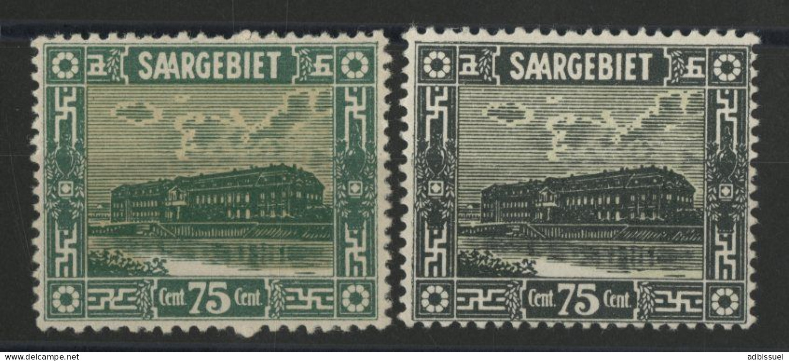 SARRE N° 95 + 96 (MI 93 + 101) Neufs * (MH) Cote 57 € - Unused Stamps